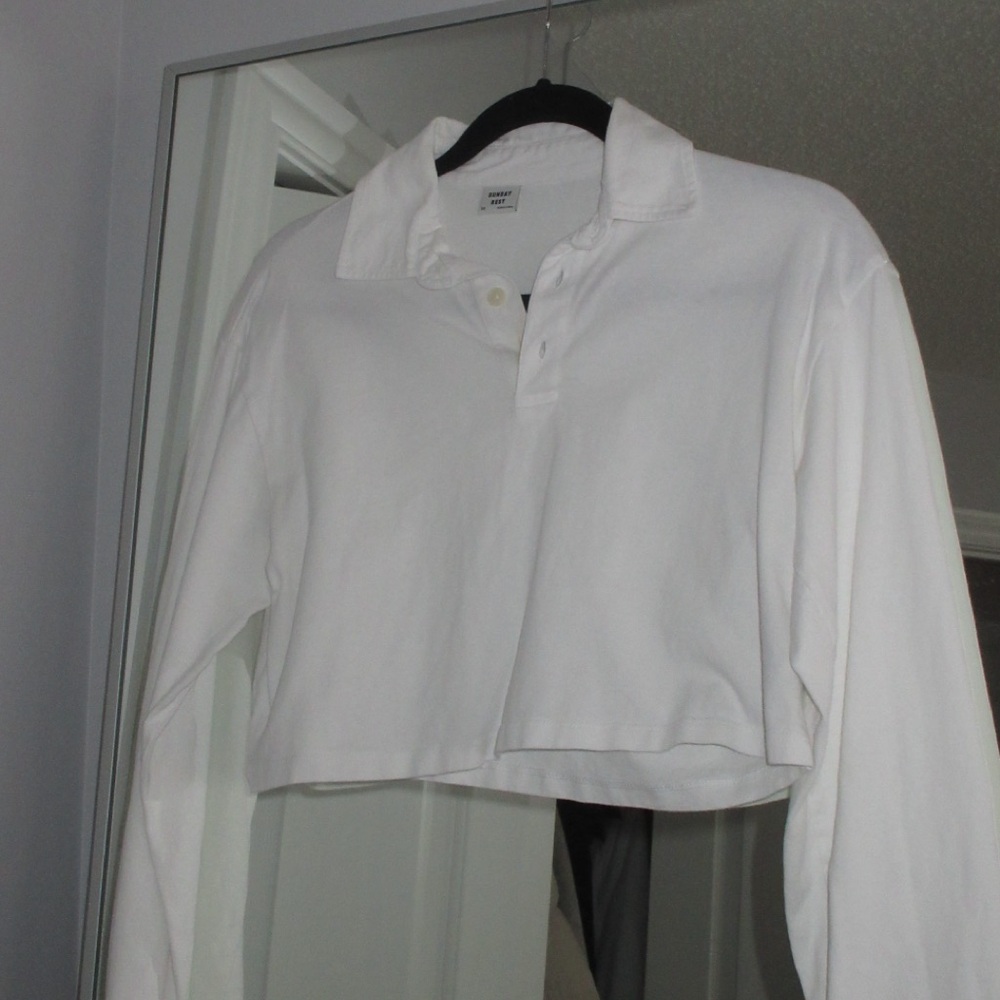 Sunday Best Cropped Collared Top